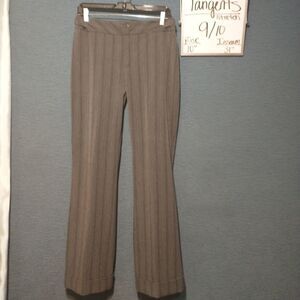 Tangents wife leg cuffed striped dress pants 9/10